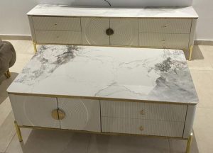 Amelia Ceramic Top High Gloss Coffee Table - Image 3