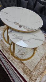 Zara Ceramic Top Set of 2 Coffee Table - Image 3