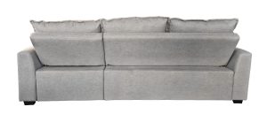 L-Shaped Cozeo Universal Storage Sofa Bed Charcoal Grey Woven Fabric - Image 13