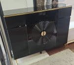 Del Black and Gold Elegant Hallway Cabinet / TV Stand - Image 4