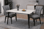 Cube Stone Top Dining Table