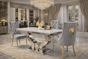 Del Florence Silver Dining Table - Image 3