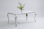 Lily Chrome Marble Dining Table - Image 2