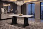 Pearl White Marble Dining Table - Image 2