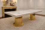 Del Aura Pedestal Dining Table - Image 3
