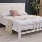 White Ruby Metal Bed Frame