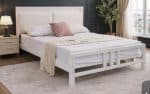 White Ruby Metal Bed Frame