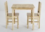 Wooden Honey Moon Set Table and 2 Chairs - Image 3