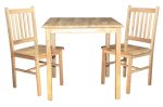 Wooden Honey Moon Set Table and 2 Chairs - Image 2