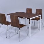 Walnut Dining Set 4 Chairs And 1 Table