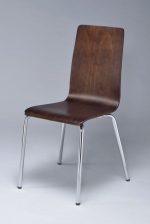 Round Walnut Dining Set 4 Chairs and 1 Round Table - Image 3