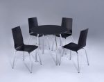 Raven Round dining Set 4 Chairs And 1 Table