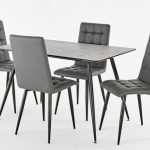 Miami Dining Set 4 PU Chairs And 1 Table