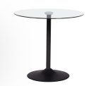 ScarletRound Glass Table Clear Or Smoked Glass - Image 4