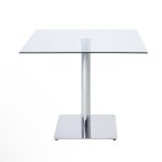 Verona Square Clear Glass Table