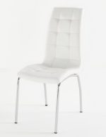 Savano Large Dining Set with 6 leather Chairs 1 Glass Table - Image 2