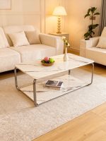 White / Black Star Marble Coffee Table - Image 5