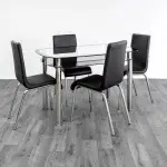 Modern Glass Dining Table Set