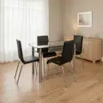 Modern Glass Dining Table Set - Image 3